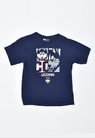 VINTAGE 90'S RUSSELL ATHLETIC T-SHIRT TOP NAVY BLUE