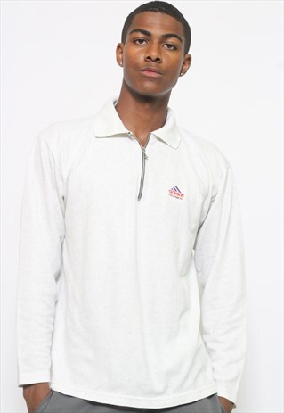 VINTAGE ADIDAS EQUIPMENT 1/4 ZIP POLO