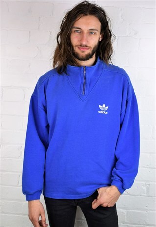 VINTAGE 90'S ADIDAS 1/4 ZIP SWEATSHIRT