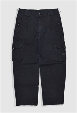 Vintage 90s Champion Heavyweight Cargo Trousers in Black