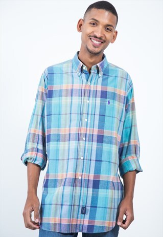 VINTAGE 80S CLASSIC POLO RALPH LAUREN SHIRT / S2585