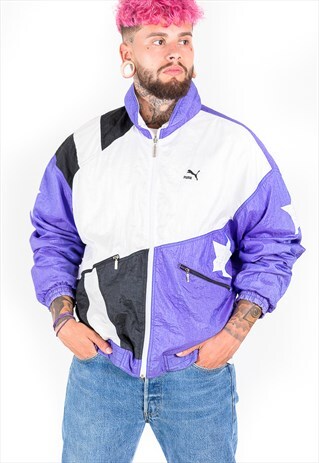 VINTAGE 80S PUMA SHELL JACKET / S3656