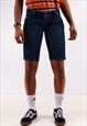 Vintage levi's 504 bermuda denim shorts dark blue w30 BV686