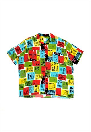 VINTAGE MOSCHINO SAFE SEX PRINT SHIRT