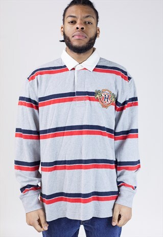 VINTAGE TOMMY HILFIGER LONG SLEEVE POLO SHIRT