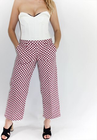 NEW VANS CHEF CHECKERED CULLOUTTE TROUSERS
