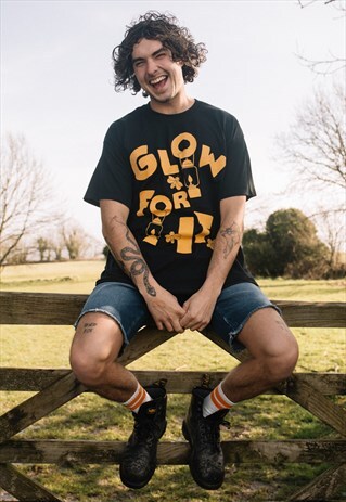 GLOW FOR IT MEN'S SLOGAN T-SHIRT