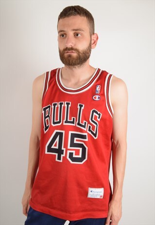 VINTAGE CHAMPION TANK TOP JORDAN CHICAGO BULLS (2357)