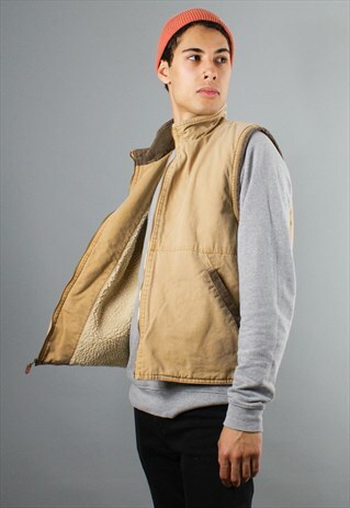WRANGLER GILET/ SLEEVELESS, FAUX FUR, WORK-WEAR