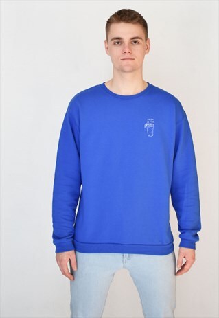 BLUE FRESH AS FUCK (WHITE) SWEATSHIRT