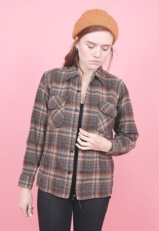 VINTAGE PENDLETON FLANNEL SHIRT /R8149