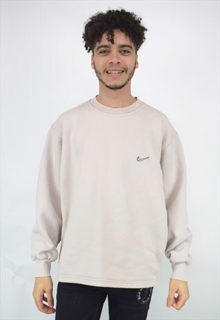 VINTAGE 90'S NIKE BEIGE SWEATSHIRT