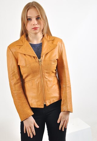 VINTAGE 90'S REAL LEATHER JACKET