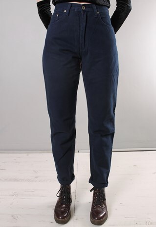 VINTAGE 80S BLUE HIGH WAISTED MOM JEANS