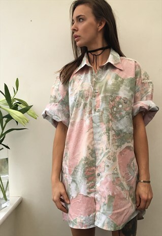 CRAZY PATTERN OVERSIZED RETRO VINTAGE UNISEX FESTIVAL SHIRT