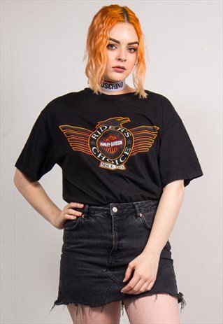 HARLEY-DAVIDSON VINTAGE 90'S BLACK RIDERS CHOICE T-SHIRT