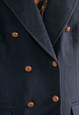 VINTAGE 70'S NAVY WOOL DOUBLE BREASTED AUSTRIAN JACKET