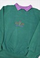 VINTAGE 80S BEST COMPANY EMBROIDERED SWEATSHIRT IN GREEN