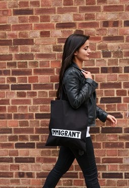 Black tote bag