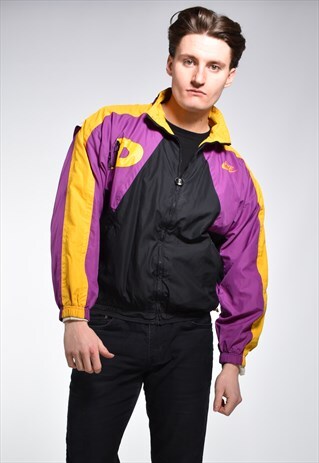 VINTAGE 1990S NIKE COLOUR BLOCK WINDBREAKER JACKET