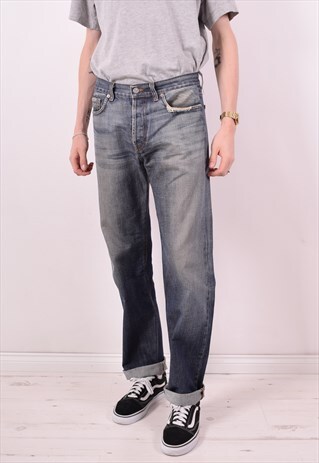 CALVIN KLEIN MENS VINTAGE JEANS W32 L33 BLUE 90S