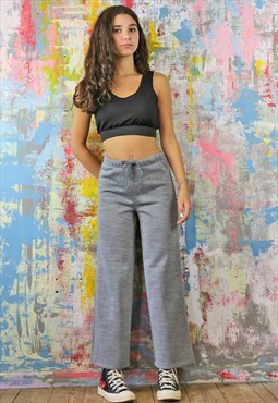 Drawstring Trousers in Grey