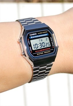 Casio Silver A168WA EL Digital Watch (Japan import)