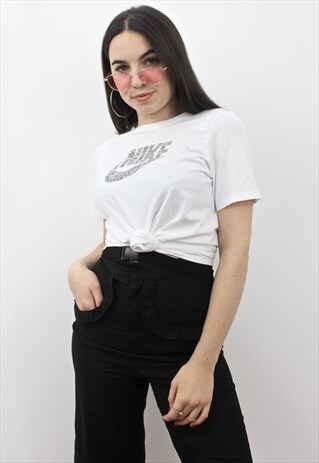 90'S WHITE SPELL-OUT T-SHIRT