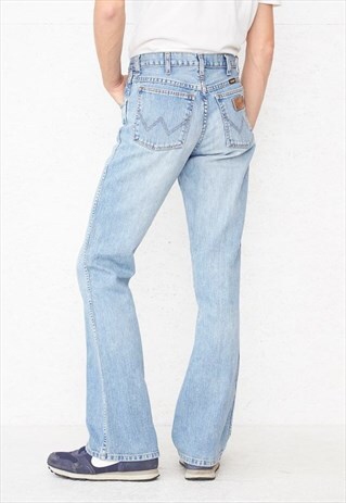 VINTAGE RETRO BLUE WRANGLER DENIM JEANS