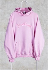 Vintage Pink Heavyweight Hoodie Embroidered Grand Canyon XL