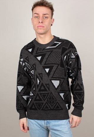 VINTAGE PATTERNED KNITTED JUMPER ASM1878