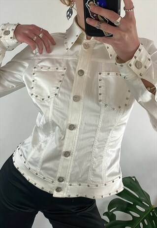 VINTAGE 1990'S RARE VERSACE SATIN JACKET