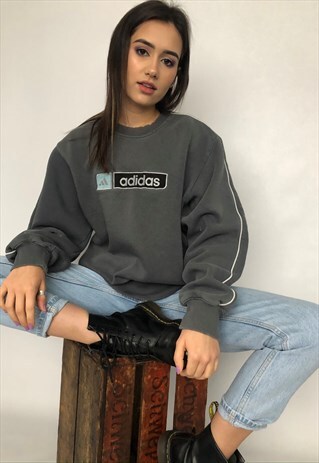 VINTAGE ADIDAS OVERSIZED SWEATSHIRT SWEATER JUMPER SPORTS