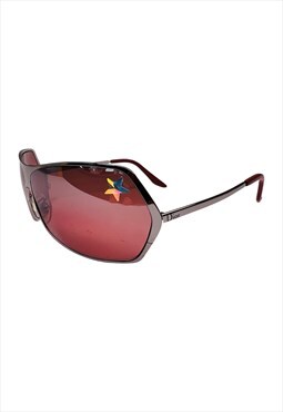 Christian Dior Secret Geometric Red Tinted Sunglasses Star