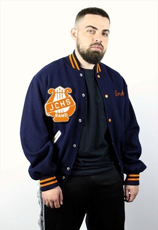 VINTAGE HOLLOWAY JACKSON CENTER TIGERS BOMBER