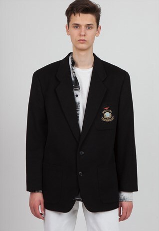 VINTAGE BLACK ARMANI BLAZER JACKET