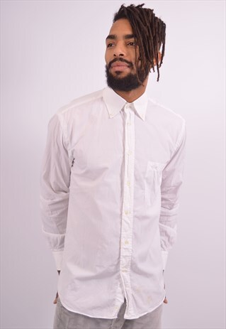 VINTAGE PAUL & SHARK SHIRT WHITE