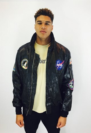 ALPHA INDUSTRIES VINTAGE LEATHER JACKET