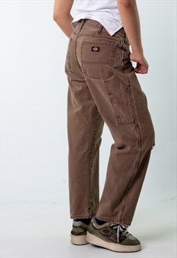 Brown 90s Dickies  Cargo Skater Trousers Pants Jeans