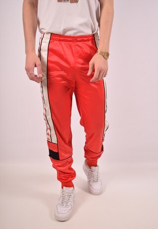 VINTAGE KAPPA TRACKSUIT TROUSERS RED