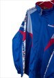 VINTAGE DIADORA FESTIVAL TRACK JACKET IN BLUE L