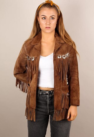 VINTAGE SUEDE TASSEL JACKET ASM1436