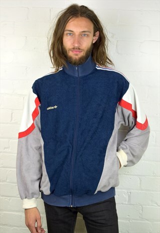 VINTAGE 90'S ADIDAS VELOUR TRACK JACKET