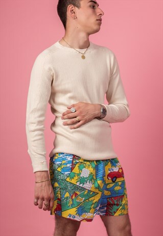 RETRO SWIM-SHORTS