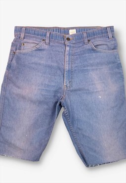 Vintage 70s Levi's Cut Off Denim Shorts Pink W35 BV19232