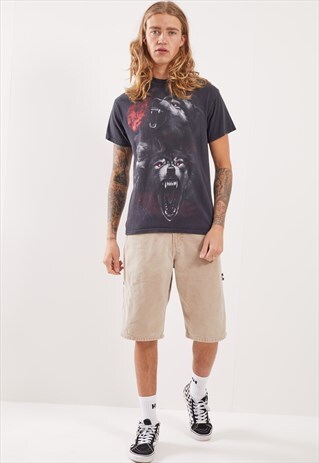 VINTAGE WOLVES GRAPHIC T-SHIRT