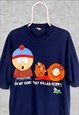 VINTAGE SOUTH PARK T-SHIRT BLUE 1998 THEY KILLED KENNY XL