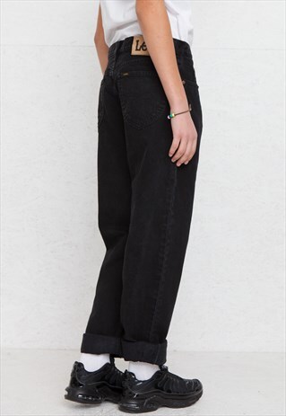 VINTAGE BLACK LEE DENIM JEANS