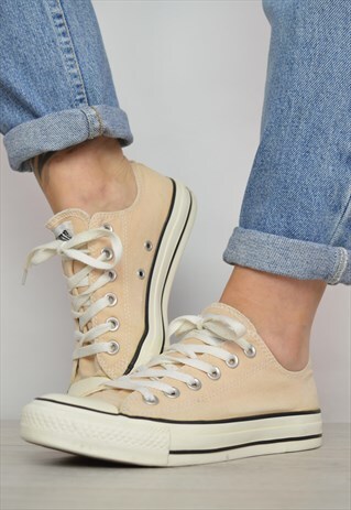 VINTAGE 90S CONVERSE PEACH OX SHOES GRUNGE RETRO PREPPY