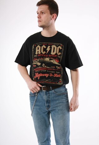 90S VINTAGE AC/DC - HIGHTWAY TO HELL OLDSCHOOL T-SHIRT 13767